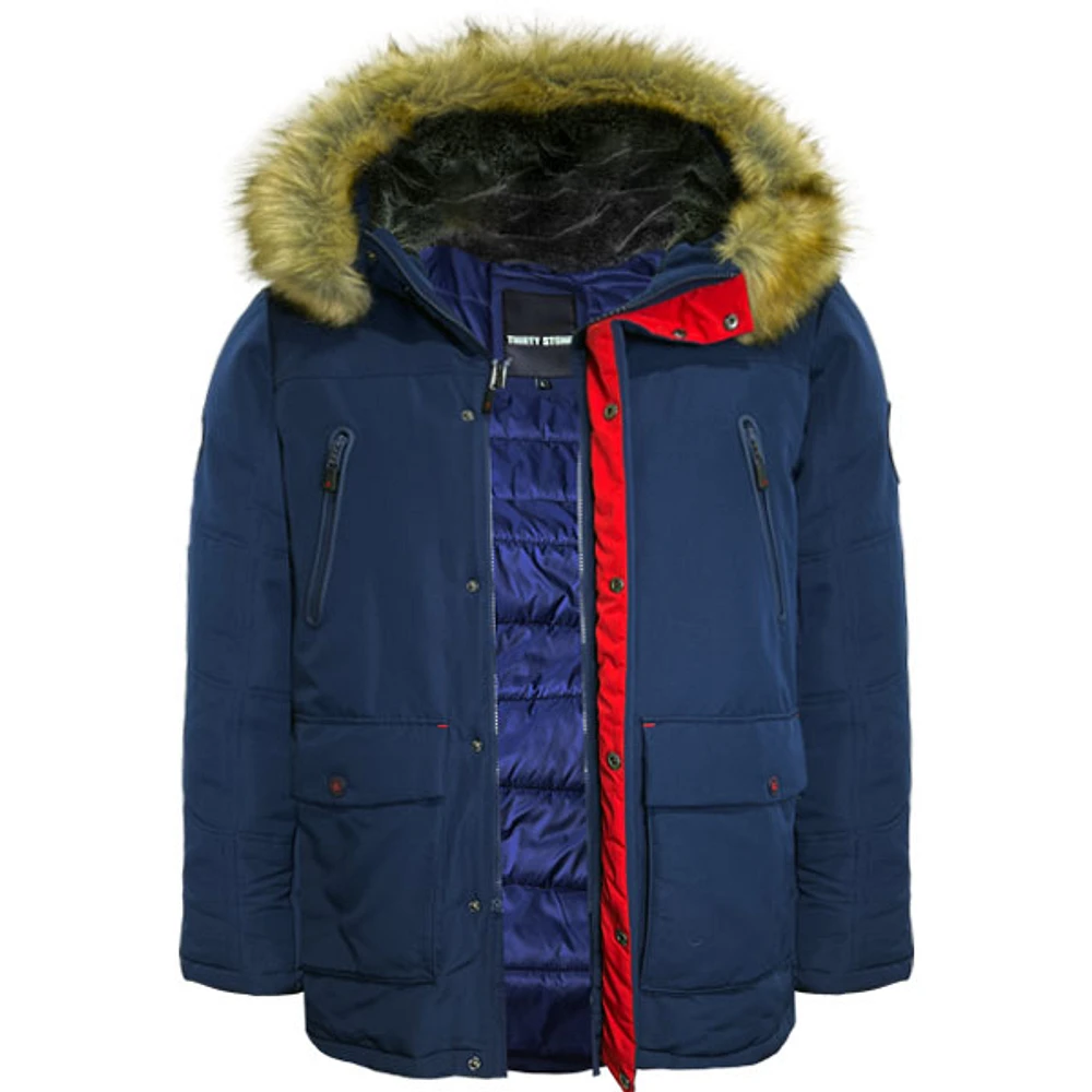 Navy winter coat Thirty Stone for men