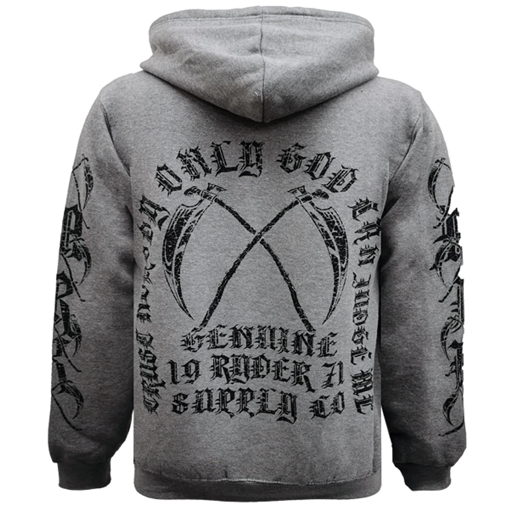 Grey hoodie Ryder Supply for men