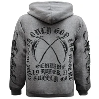 Grey hoodie Ryder Supply for men