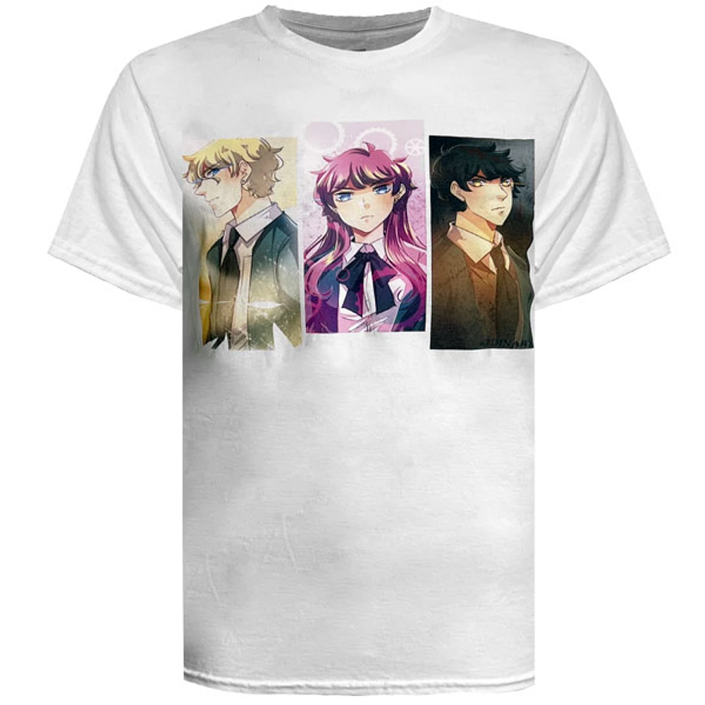 White unisex manga t-shirt