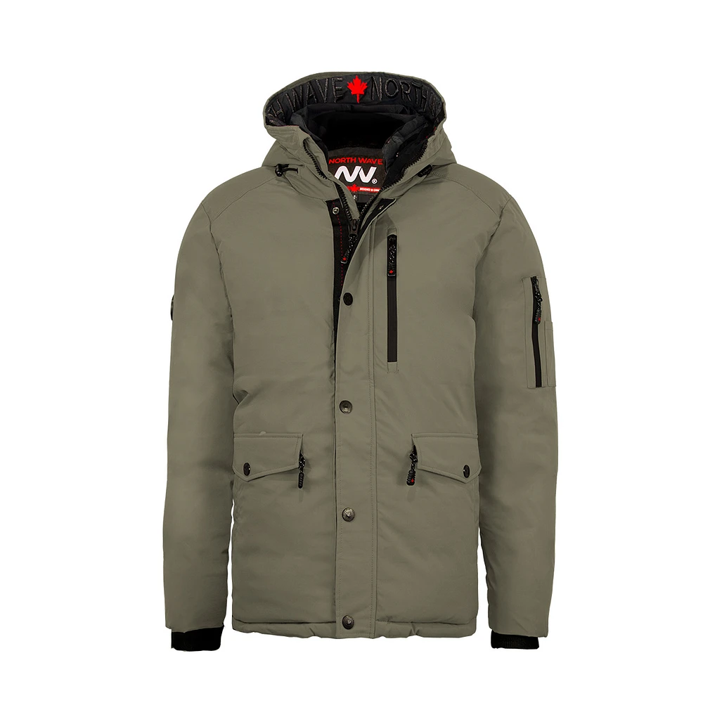 Khaki winter jacket NORTH WAVE for men