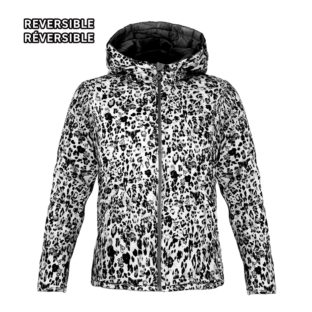 Reversible puffer light jacket for women