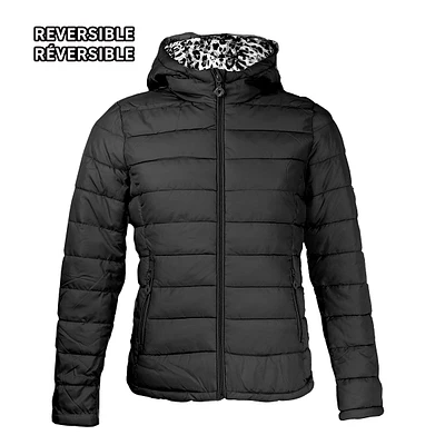 Reversible puffer light jacket for women