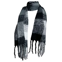 Grey plaid  scarf for woman