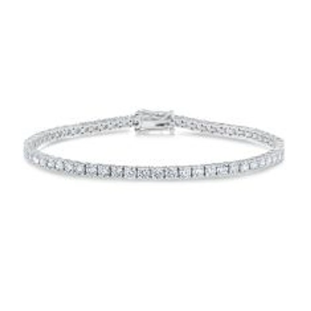 5ctw Lab Grown Diamond White Gold Tennis Bracelet