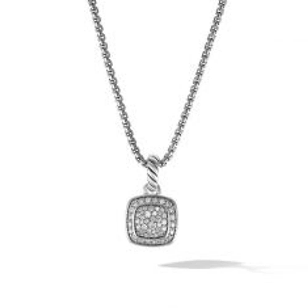 David Yurman Petite Albion Pendant Necklace with Pave Diamonds