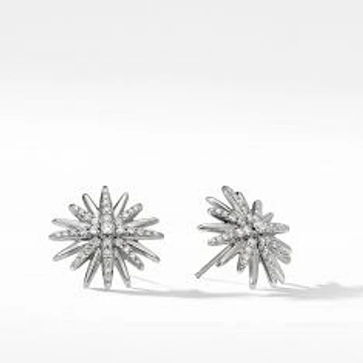 David Yurman Starburst Stud Earrings with Pave Diamonds