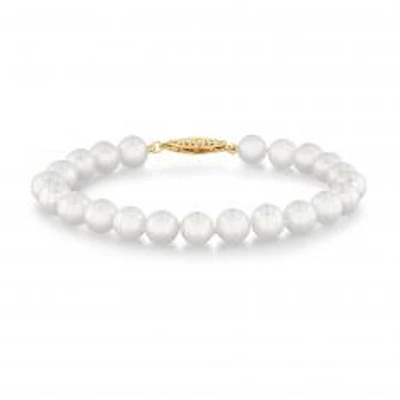 7-8mm Freshwater Cultured Pearl Strand Bracelet