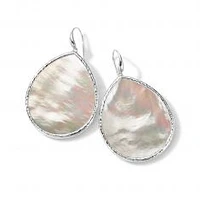 IPPOLITA Large Teardrop Sterling Silver Earrings in Mother-of-Pearl - ONDINE