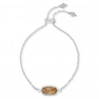 Kendra Scott Elaina Adjustable Chain Bracelet in Citrine