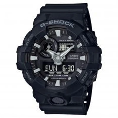 Men's Casio G-Shock Analog-Digital Black Resin Strap Watch GA700-1B