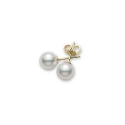 MIKIMOTO 6mm Akoya Cultured Pearl Stud Earrings