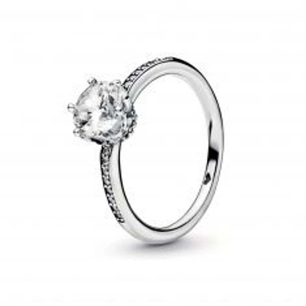 Pandora Clear Sparkling Crown Ring