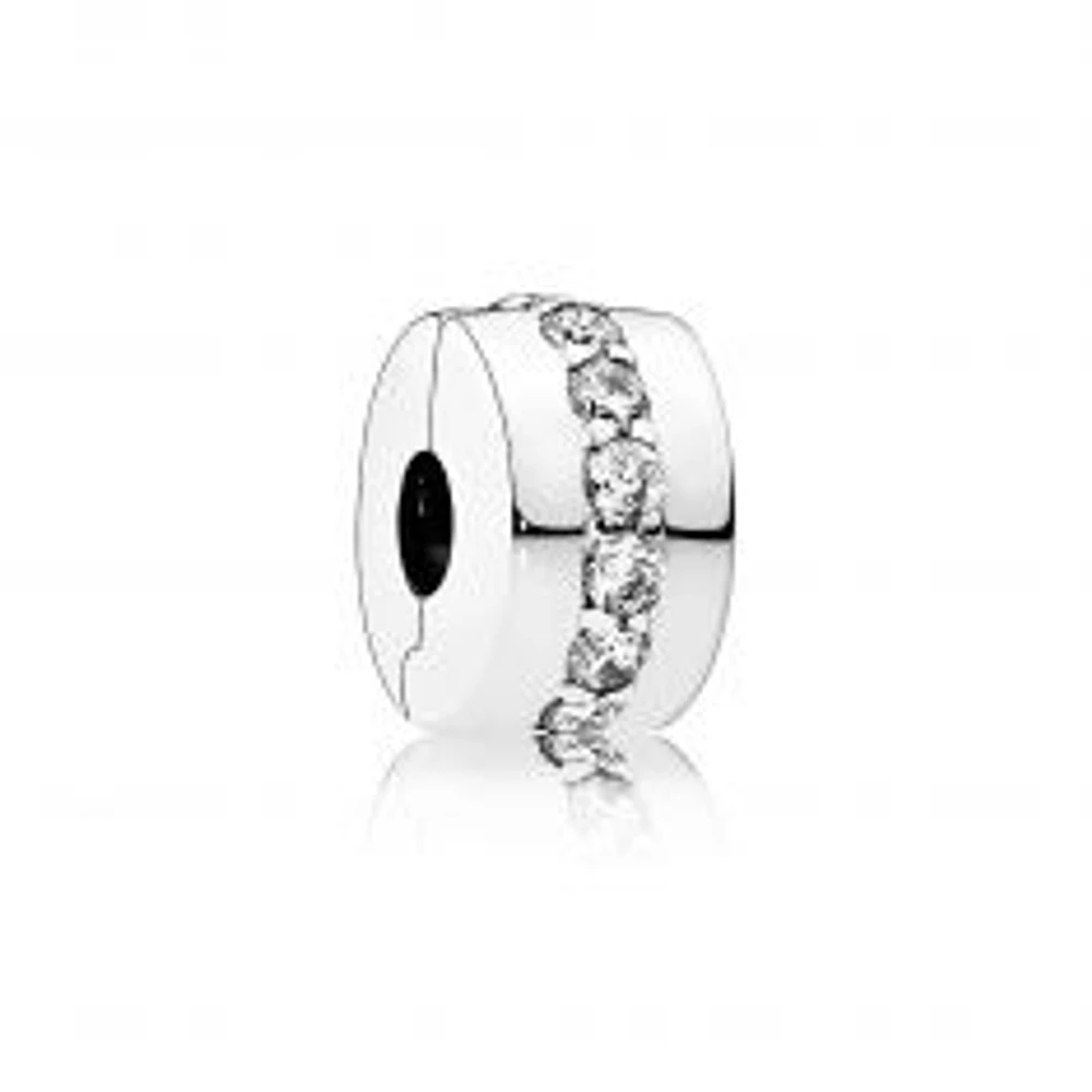 Pandora Shining Path Clip, Clear Cubic Zirconia