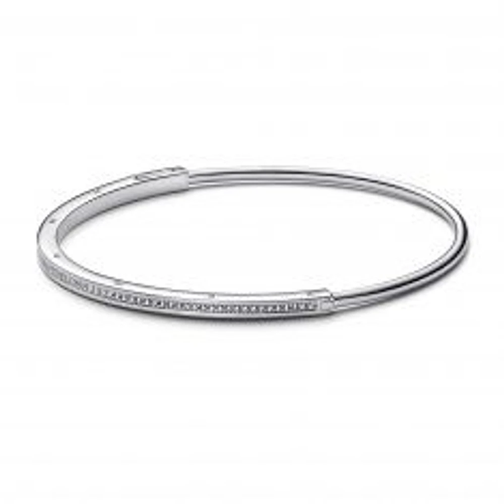 Pandora Signature I-D Pavé Bangle Bracelet