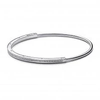 Pandora Signature I-D Pavé Bangle Bracelet