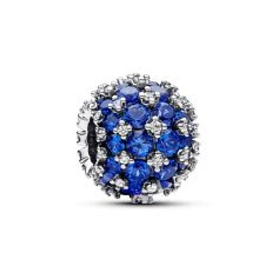 Pandora Sparkling Pavé Round Blue Charm