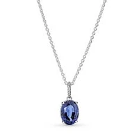 Pandora Sparkling Statement Halo Pendant Necklace