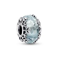 Pandora Winter Blue Snowflake Murano Charm