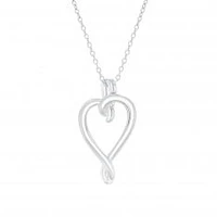 Sterling Silver Heart Pendant Necklace