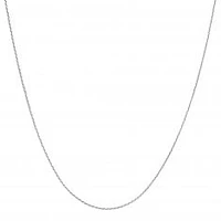 Sterling Silver Adjustable Wheat Chain Necklace, 1mm