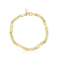 TOUS Crossword Love Yellow Gold-Plated Bracelet