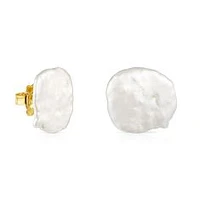 TOUS Nenufar Petal Pearl Earrings