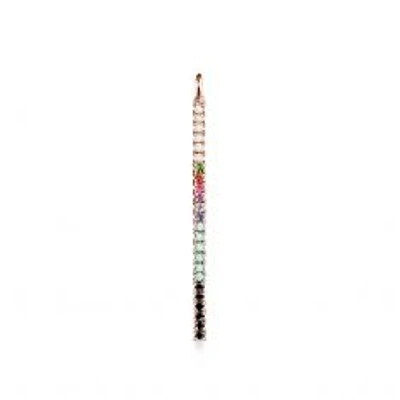 TOUS St. Valentine Rainbow Gemstone Vertical Bar Pendant