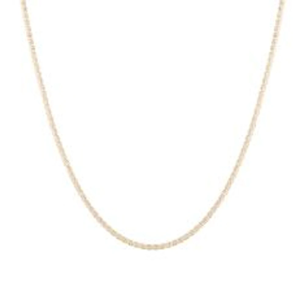 Two-Tone Gold Solid Ice Chain Necklace | 2.75mm | 20 Inches