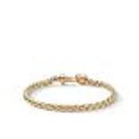 David Yurman Wheat Chain Bracelet in 18K Yellow | Medium