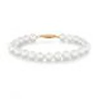 7-8mm Freshwater Cultured Pearl Strand Bracelet