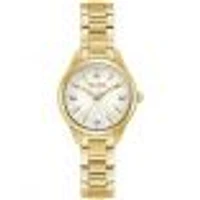 Ladies' Bulova Classic Sutton Diamond-Accent Gold-Tone Bracelet Watch | 28mm | 97P150