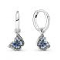 Pandora Blue Butterfly Hoop Earrings