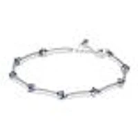 Pandora Blue Sparkling Pavé Bars Bracelet