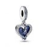 Pandora Celestial Shooting Star Heart Double Dangle Charm