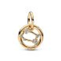 Pandora Gemini Zodiac Dangle Charm | Gold-Plated