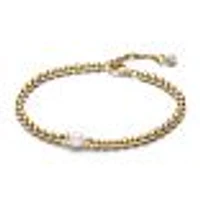 Pandora Treated Freshwater Cultured Pearl & Beads Gold-Plated Bracelet