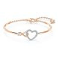 Swarovski Crystal Infinity Heart Bangle Bracelet