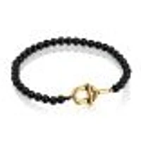 TOUS Manifesto Onyx Gold-Plated Bracelet