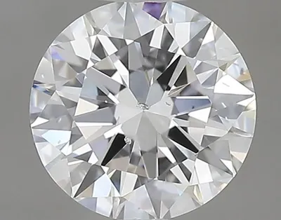 Carat Round Shape Earth Grown Diamond D Color SI1 Clarity Excellent/Ideal Cut