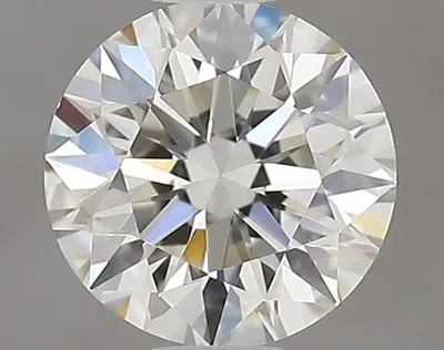 0.51 Carat Round Shape Earth Grown Diamond I Color VVS1 Clarity Excellent/Ideal Cut