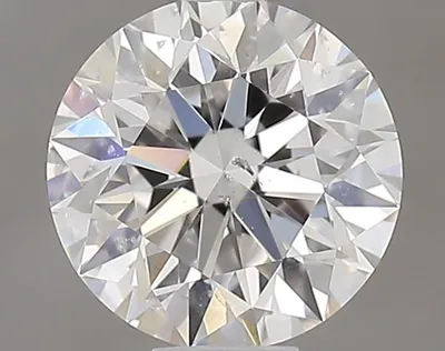 0.51 Carat Round Shape Earth Grown Diamond F Color SI2 Clarity Excellent/Ideal Cut