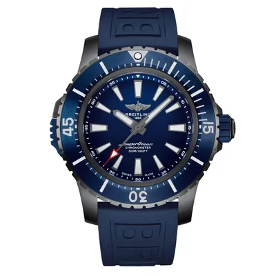 Breitling Superocean Automatic 48 Titanium Blue Rubber Strap Watch V17369161C1S1