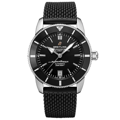 Breitling Superocean Heritage B20 Automatic 42 Black Dial and Black Rubber Strap Watch | 42mm | AB2010121B1S1