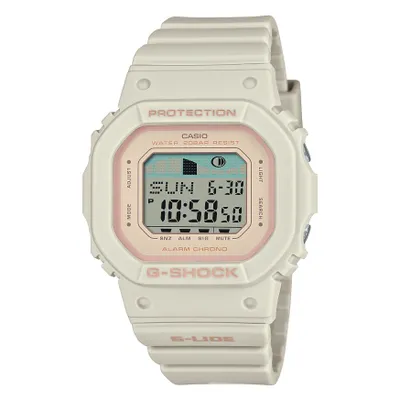 Casio G-Shock G-lide Tide Graph White Resin Watch | GLXS5600-7