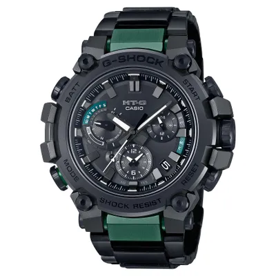 Casio G-Shock MT-G Gray Green Ion-Plated Stainless Steel and Resin Watch | MTGB3000BD12