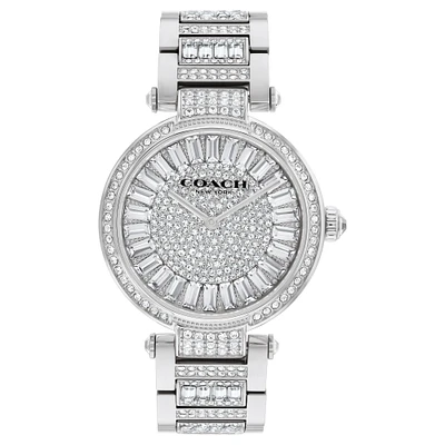 COACH Cary Crystal Stainless Steel Bracelet Watch 34mm - 14504267