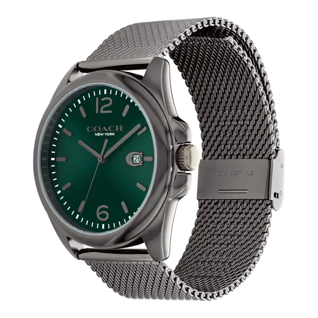 Unisex Bold Horizon Stainless Steel Green Dial Watch