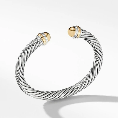 David Yurman Cable Classic Bracelet with 14K Gold - Large