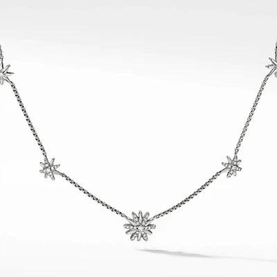 David Yurman Starburst Station Chain Necklace with Diamonds